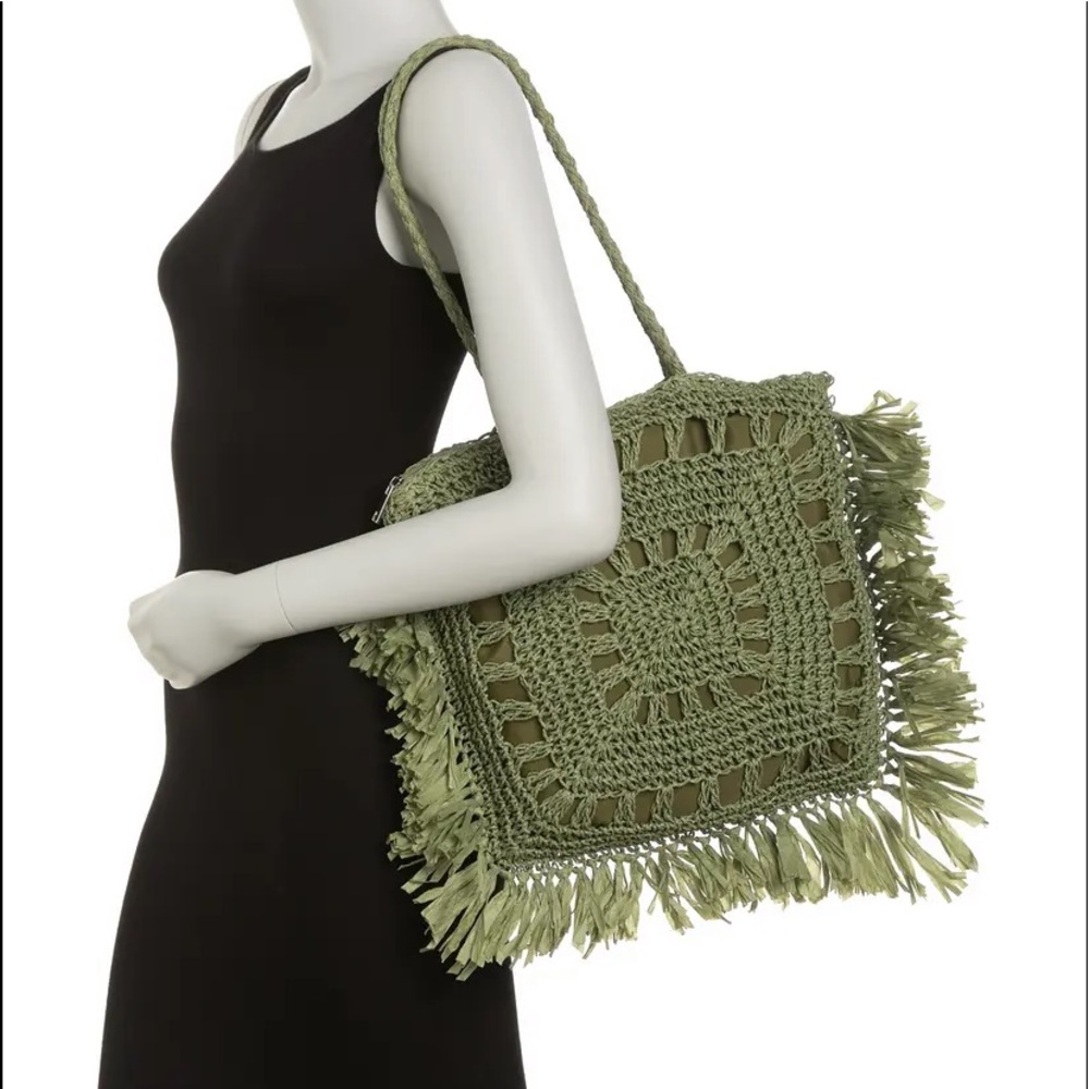 NWT Seagrass Woven Tote Made BY 
MOST WANTED USA Green Women’s Purse